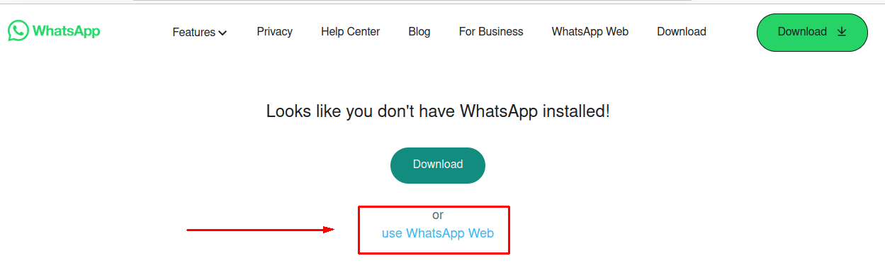 use whatsapp web